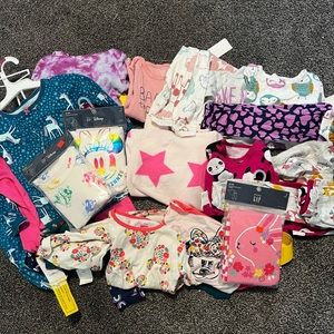 Large bundle of New with Tags toddler pjs